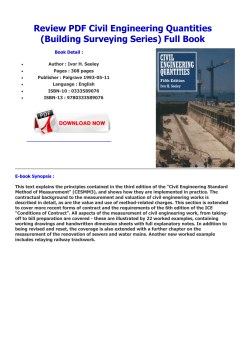 Review PDF Civil Engineering Quantities (Building