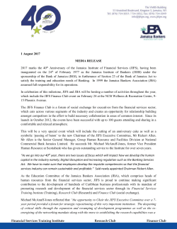 JIFS Finance Club - The Jamaica Institute of Financial Services