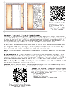 Dungeon Event Deck Print and Play Rules v1.0