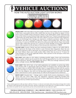 how the auto auction light system works