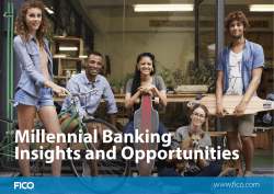 Millennial Banking Insights and Opportunities