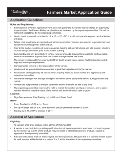 Farmers Market Application Guide