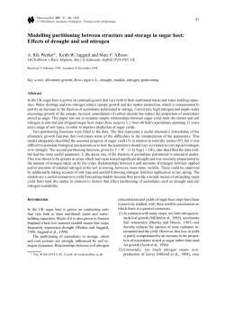 Partitioning sugar beet, Werker et al