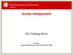GE Cooking Stove - Homework Market