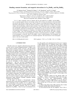 Bonding, moment formation, and magnetic interactions in
