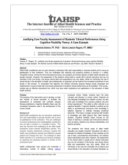 Justifying Core Faculty Assessment of Students