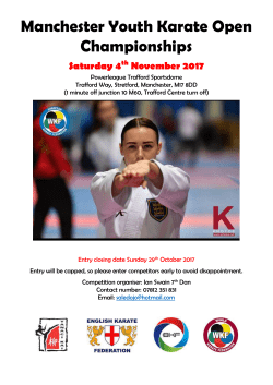 more details and entry form - The English Karate Federation