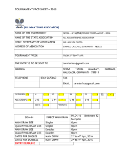 tournament fact - sheet - All India Tennis Association