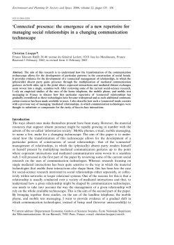 Connected` presence - Innovating Information Services