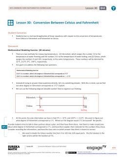 Grade 8 Mathematics Module 4, Topic D, Lesson 30