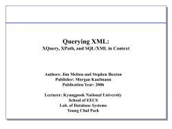 Chapter 3 Querying XML
