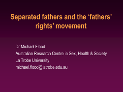 Separated fathers and the `fathers`