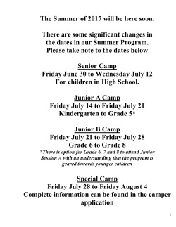 The Summer of 2017 will be here soon. There are some significant