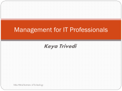 Management for IT Professionals