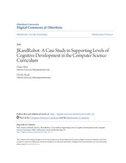 JKarelRobot: A Case Study in Supporting Levels of Cognitive