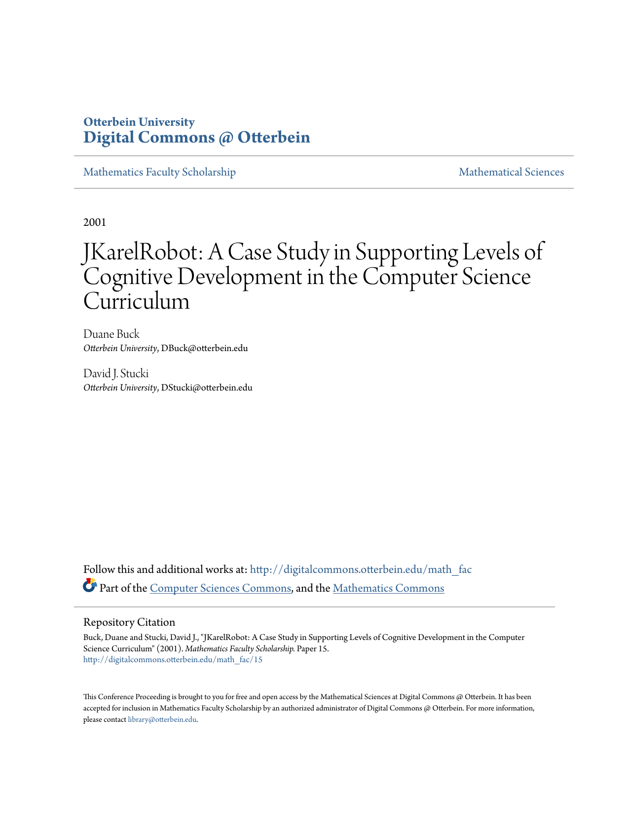 cognitive development case study