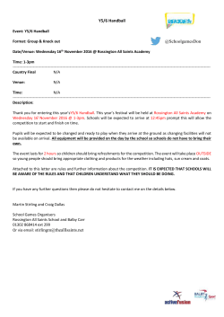 Doncaster Tri Golf Letter 2014