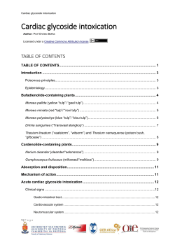 Cumulative bufadienolide poisoning