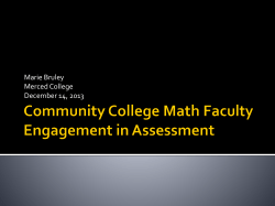 Math Assessment Outcomes