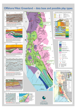Offshore West Greenland &ndash; data base and possible play types