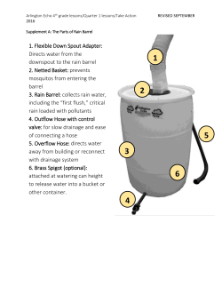 1. Flexible Down Spout Adapter: Directs water from the downspout
