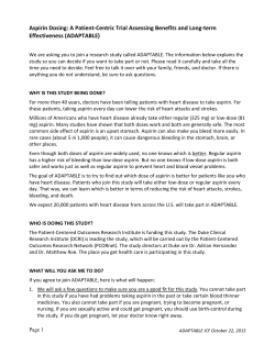 Consent Form - ADAPTABLE study