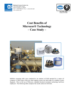 Cost Benefits of Microcor&reg; Technology &ndash; Case Study