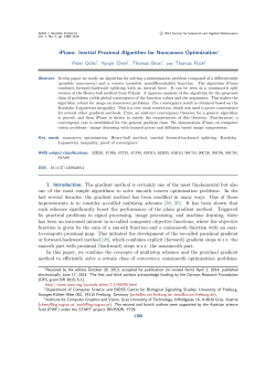 iPiano: Inertial Proximal Algorithm for Nonconvex Optimization