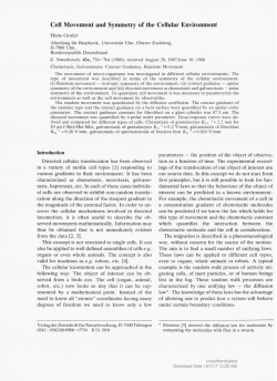 Cell Movement and Symmetry of the Cellular Environment