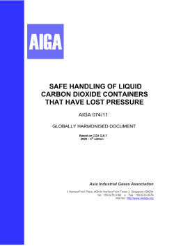Safe handling of carbon dioxide containers that have lost pressure