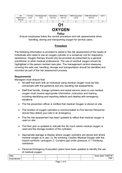 Medical Oxygen in Schools