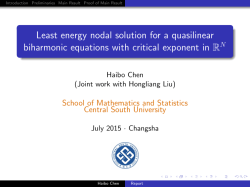 Least energy nodal solution for a quasilinear