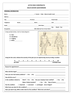 Chiropractic New Patient Form (Word)
