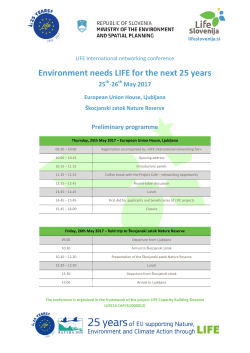 Environment needs LIFE for the next 25 years
