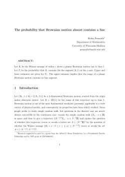 The probability that Brownian motion almost contains a