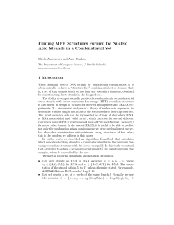 Finding MFE Structures Formed by Nucleic Acid Strands in a