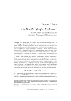 The Double Life of BF Skinner