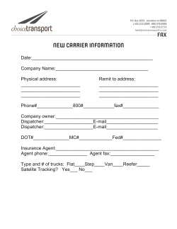 new carrier information