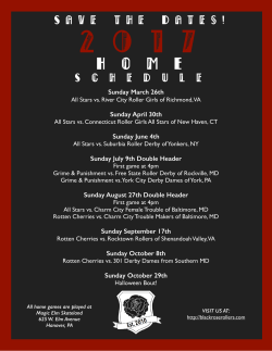 2017 Home Game Save the Dates with Elm address