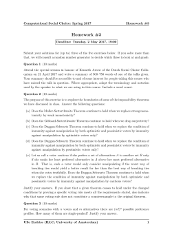Homework #3 - University of Amsterdam
