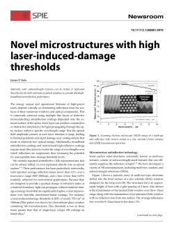 Novel microstructures with high laser-induced-damage