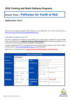 Stream Three Pathways for Youth at Risk