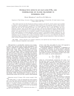 interactive effects of elevated co2 and temperature on water