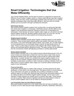 Smart Irrigation Technologies Overview