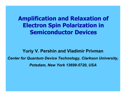 Amplification and Relaxation of Electron Spin Polarization in