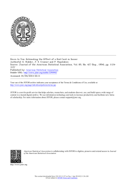 Down to Ten: Estimating the Effect of a Red Card in Soccer