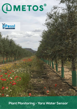 Plant Monitoring - Yara Water Sensor