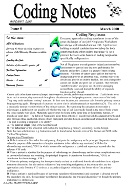 Coding Notes Mar 2000