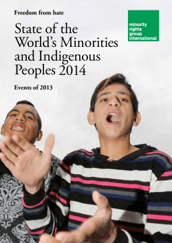 State of the World`s Minorities and Indigenous Peoples 2014