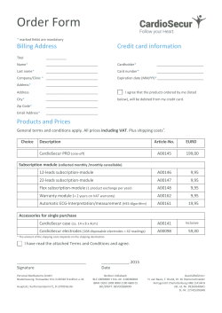 Terms and Conditions for the Provision of Services to